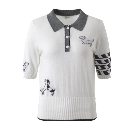 Puppy jacquard T-shirt